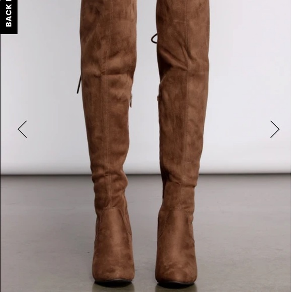 Over the knee brown boots - Picture 1 of 2